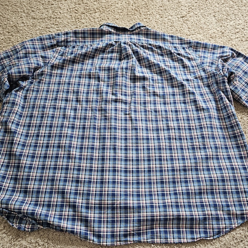 Ralph Lauren Mens 5XB Plaid Long Sleeve Button Down Shirt - Picture 7 of 7